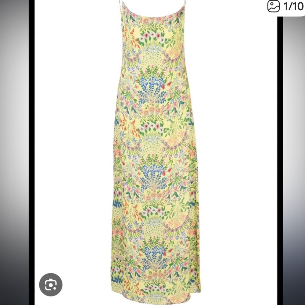 Alice + Olivia Harmony Sleeveless Floral Print Maxi Dress in wildflower size 10